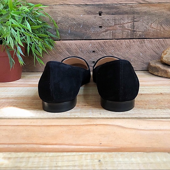 Lafayette 148 New York Siena Suede black slippers - Picture 4 of 8